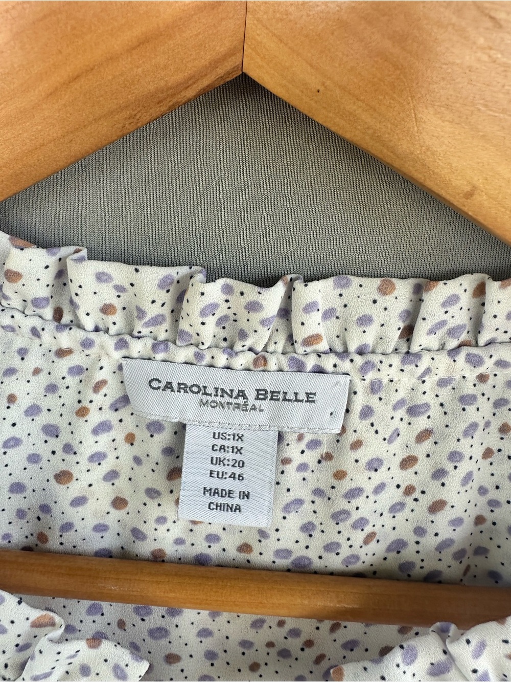 ๐5 for $45๐ carolina belle top blouse shirt size 1X - Picture 6 of 9